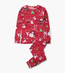 Clearance Hatley 12 Days of Christmas Red Pajama Set