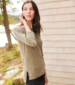 Outlet Hatley 3/4 Sleeve Breton - Loden Green