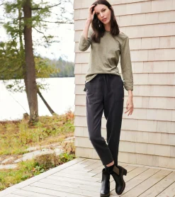 Outlet Hatley 3/4 Sleeve Breton - Loden Green