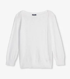 Best Hatley 3/4 Sleeve Knit Breton - White