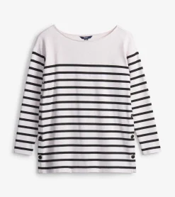 Outlet Hatley Ali Breton Top - Cream Melange Stripes