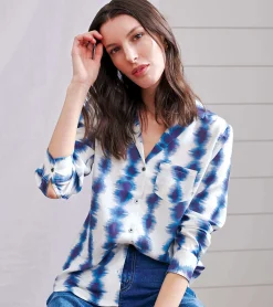 Outlet Hatley Ariane Shirt - Linear Waves
