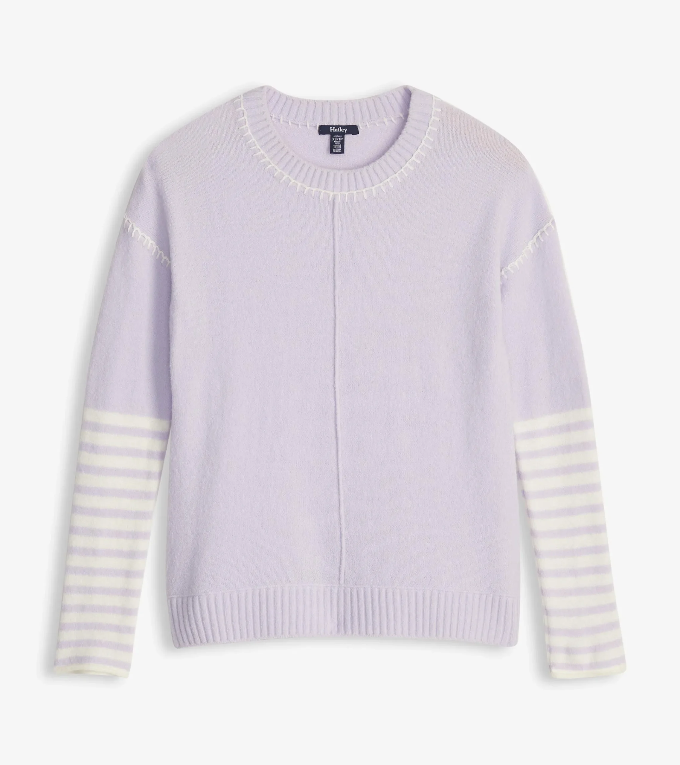 Discount Hatley Avery Sweater - Lilac Stripes