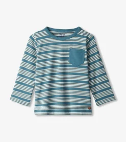 Sale Hatley Baby & Toddler Boys Bluestone Stripes Long Sleeve Bamboo T-Shirt