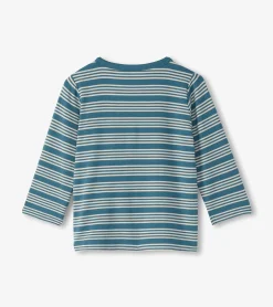 Sale Hatley Baby & Toddler Boys Bluestone Stripes Long Sleeve Bamboo T-Shirt