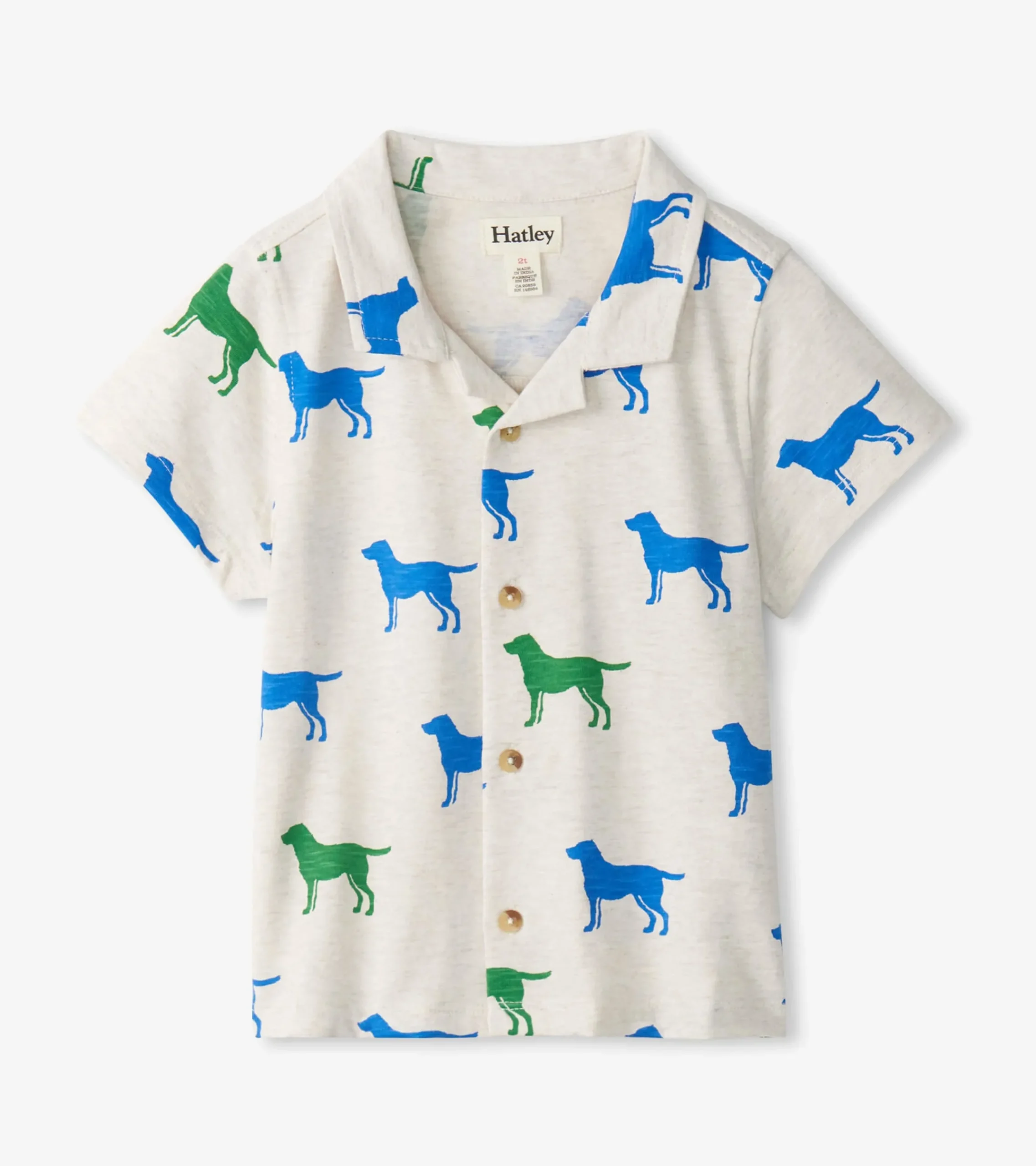 Hot Hatley Baby & Toddler Boys Dog Silhouette Jersey Button Down