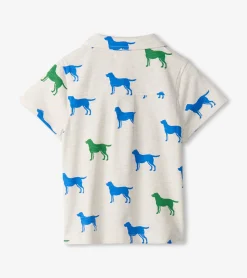 Hot Hatley Baby & Toddler Boys Dog Silhouette Jersey Button Down