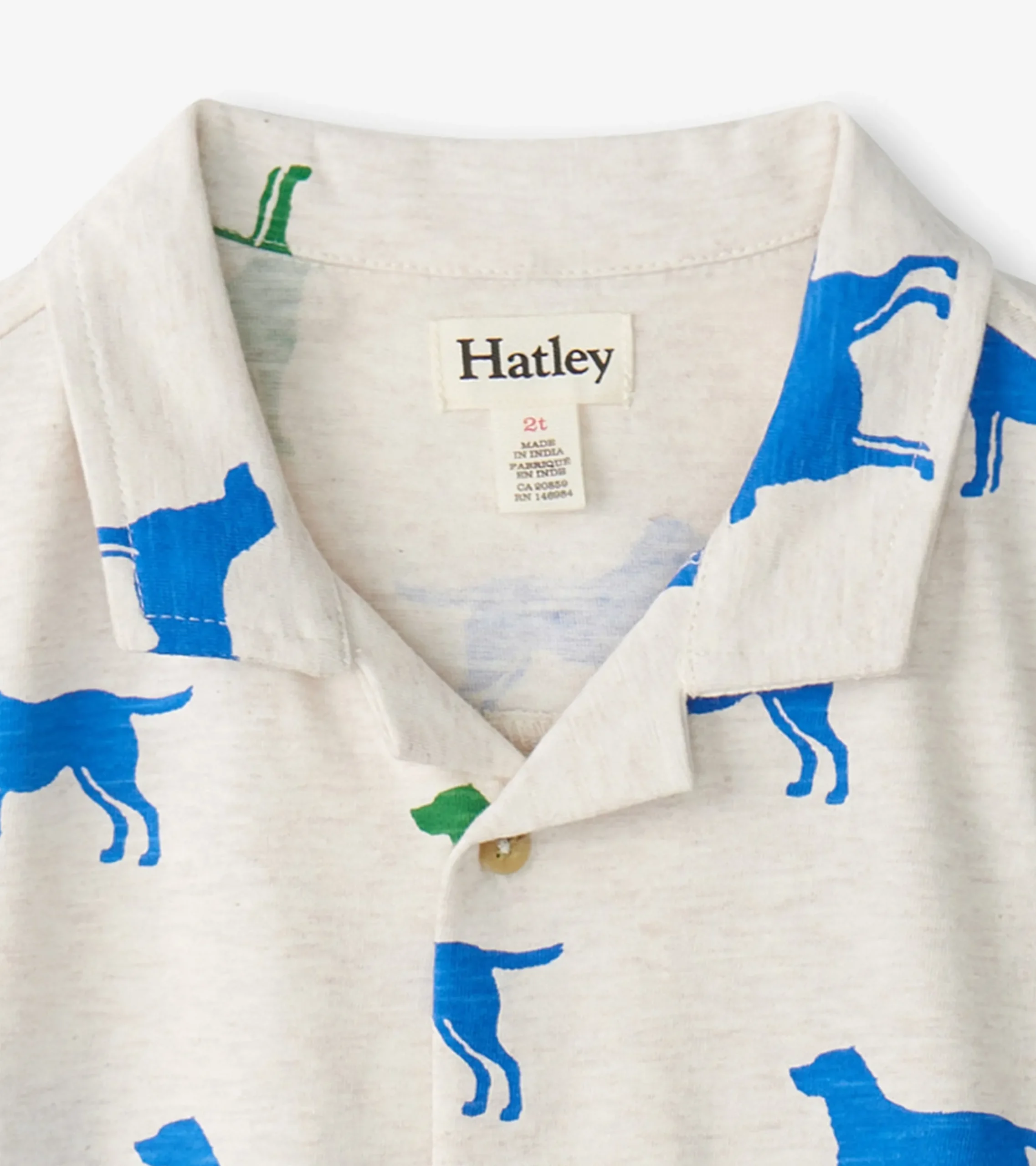 Hot Hatley Baby & Toddler Boys Dog Silhouette Jersey Button Down