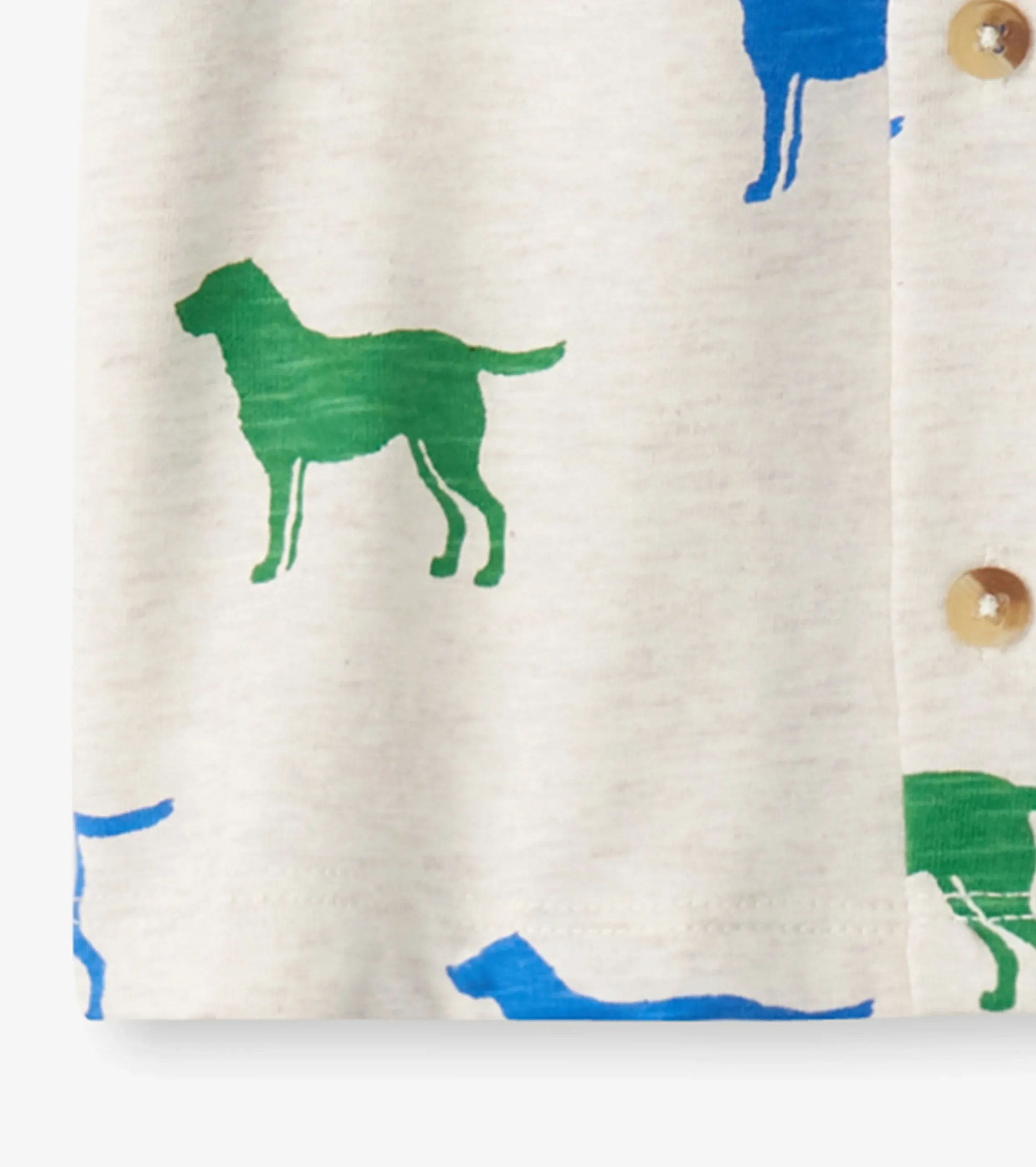 Hot Hatley Baby & Toddler Boys Dog Silhouette Jersey Button Down