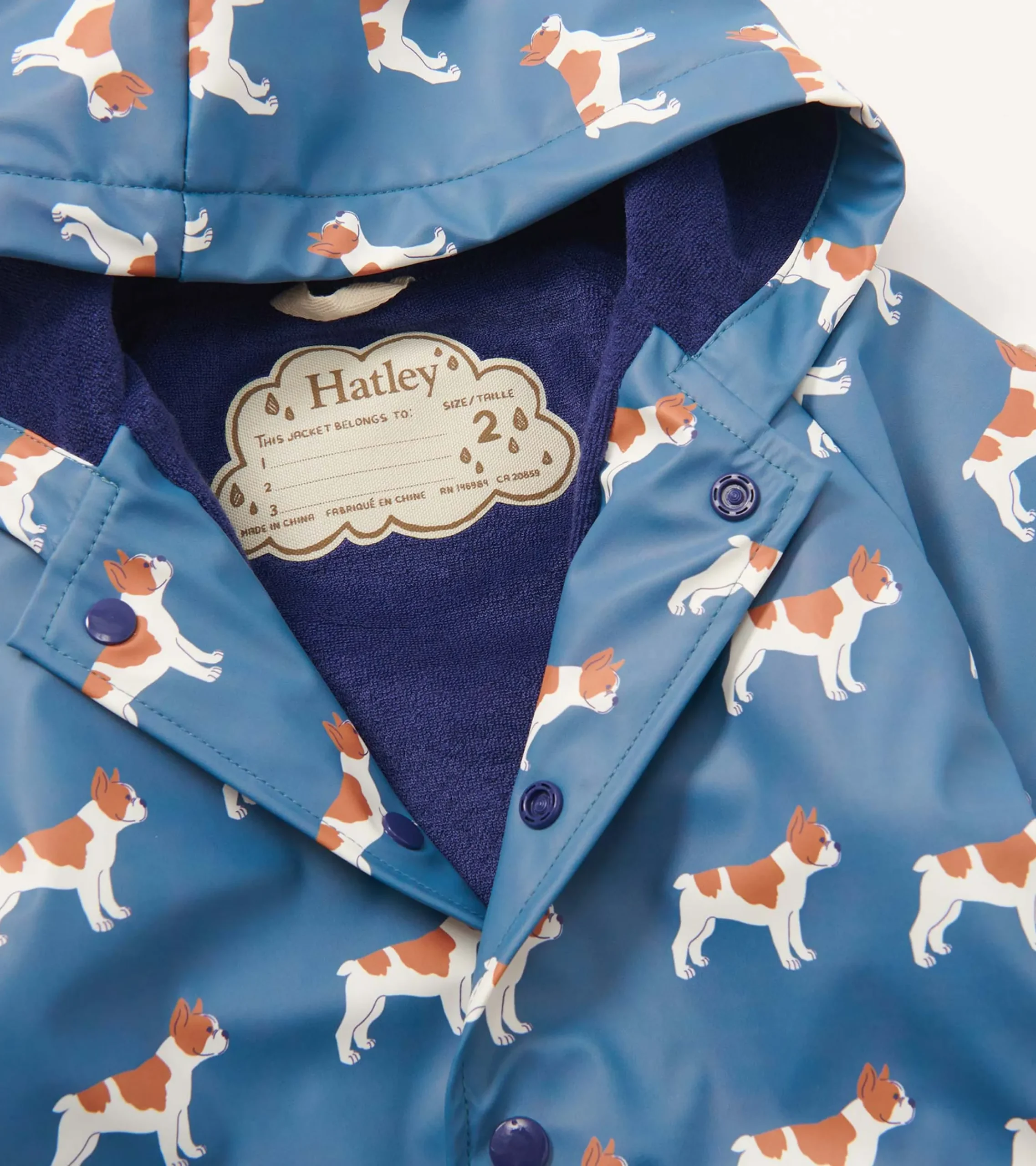 Online Hatley Baby & Toddler Boys French Bulldogs Button-Up Rain Jacket