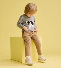Hatley Baby & Toddler Boys Milk Cow V-Neck Sweater