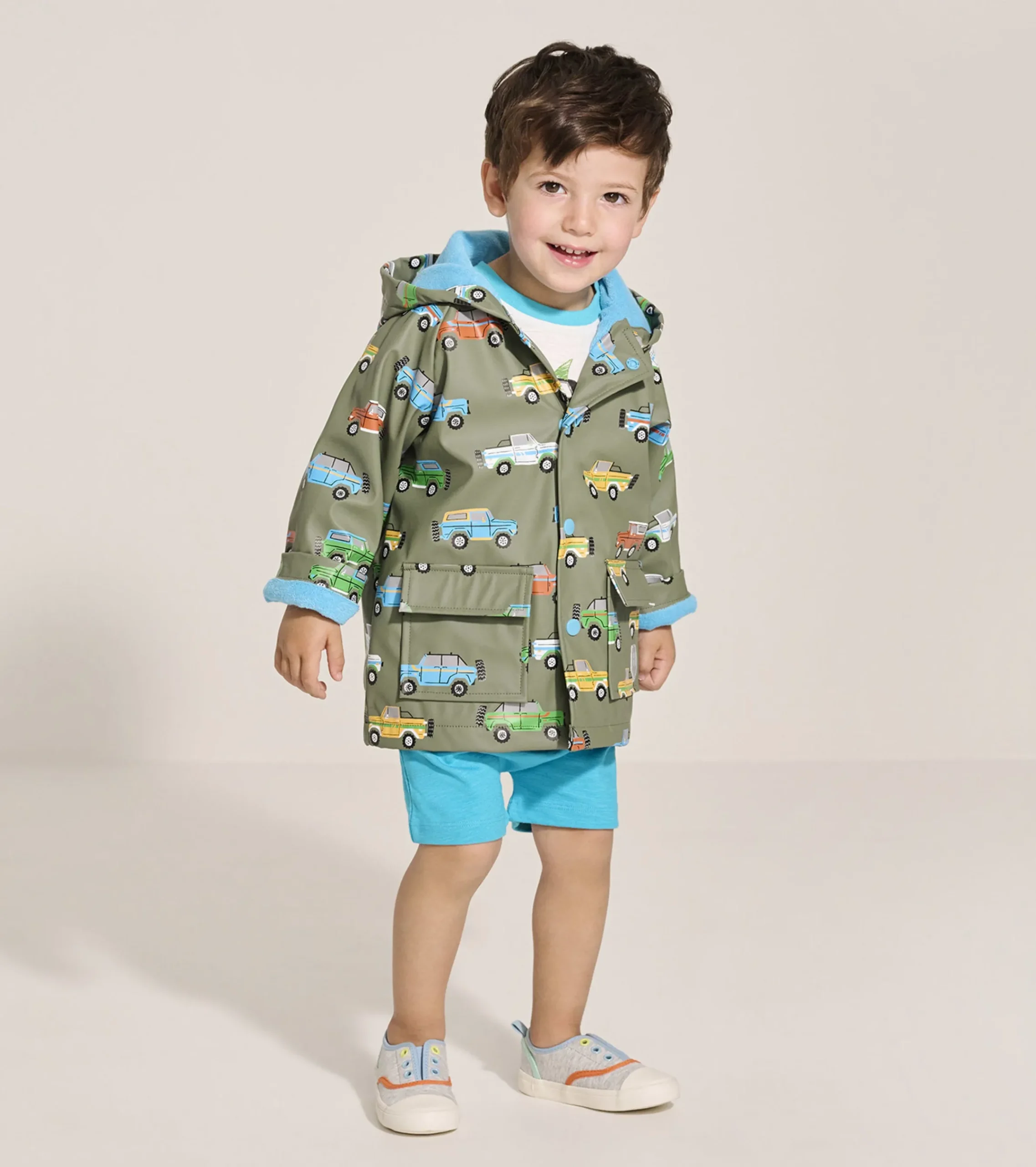 New Hatley Baby & Toddler Boys Off-Roading Button-Up Rain Jacket