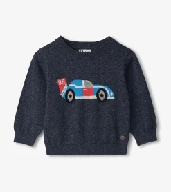 Outlet Hatley Baby & Toddler Boys Racecar Crew Neck Sweater