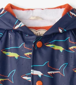 Discount Hatley Baby & Toddler Boys Sharks Button-Up Rain Jacket