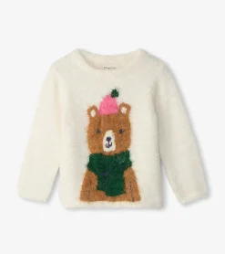 Sale Hatley Baby & Toddler Cozy Bear Furry Sweater