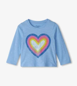 Online Hatley Baby & Toddler Girls Big Groovy Heart Long Sleeve T-Shirt