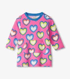 Outlet Hatley Baby & Toddler Girls Big Groovy Heart Terry Dress