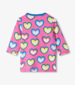 Outlet Hatley Baby & Toddler Girls Big Groovy Heart Terry Dress
