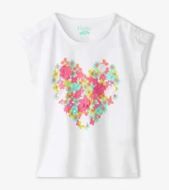 Hatley Baby & Toddler Girls Chiffon Heart Snap Button Shirt