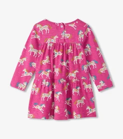 Online Hatley Baby & Toddler Girls Folksy Unicorns Gathered Tiered Dress