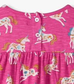 Online Hatley Baby & Toddler Girls Folksy Unicorns Gathered Tiered Dress