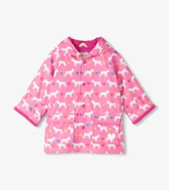 New Hatley Baby & Toddler Girls French Bulldogs Button-Up Rain Jacket
