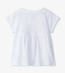 Clearance Hatley Baby & Toddler Girls Free Spirit White Graphic Tee