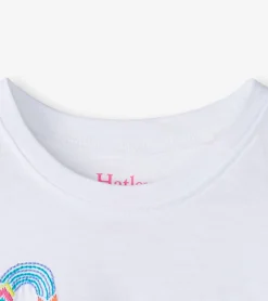 Clearance Hatley Baby & Toddler Girls Free Spirit White Graphic Tee