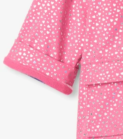 Outlet Hatley Baby & Toddler Girls Glitter Hearts Button-Up Rain Jacket