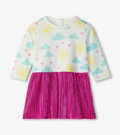 Outlet Hatley Baby & Toddler Girls Happy Skies Layered Knit Dress