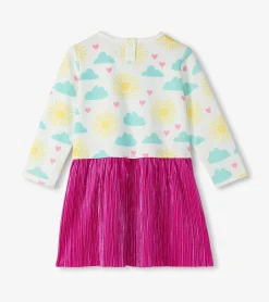 Outlet Hatley Baby & Toddler Girls Happy Skies Layered Knit Dress