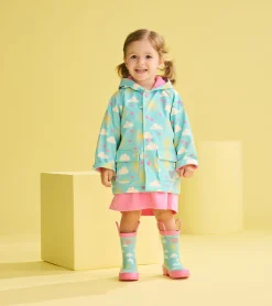 Online Hatley Baby & Toddler Girls Happy Skies Button-Up Rain Jacket