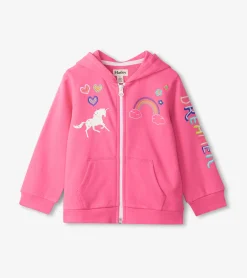 Online Hatley Baby & Toddler Girls Pink Love Everywhere Hoodie