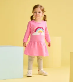 Outlet Hatley Baby & Toddler Girls Rainbow Cloud Flounce Skirt Dress