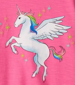Best Hatley Baby & Toddler Girls Rainbow Unicorn Graphic Tee
