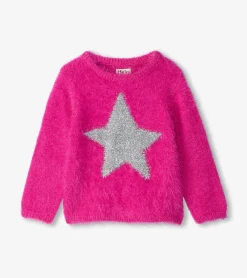 Online Hatley Baby & Toddler Girls Star Furry Sweater