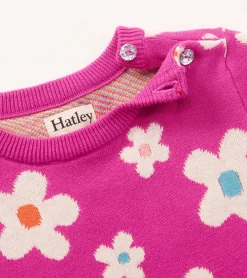 Online Hatley Baby & Toddler Girls White Flowers Sweater Dress