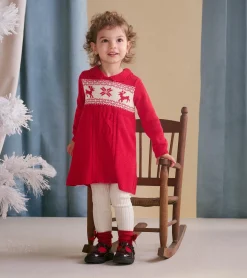 New Hatley Baby & Toddler Holiday Cable Knit Sweater Dress