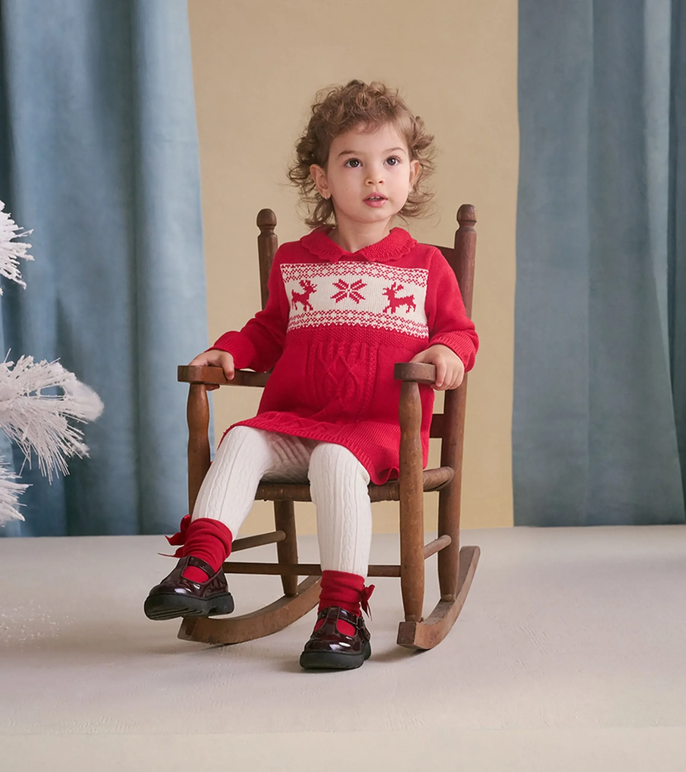 New Hatley Baby & Toddler Holiday Cable Knit Sweater Dress
