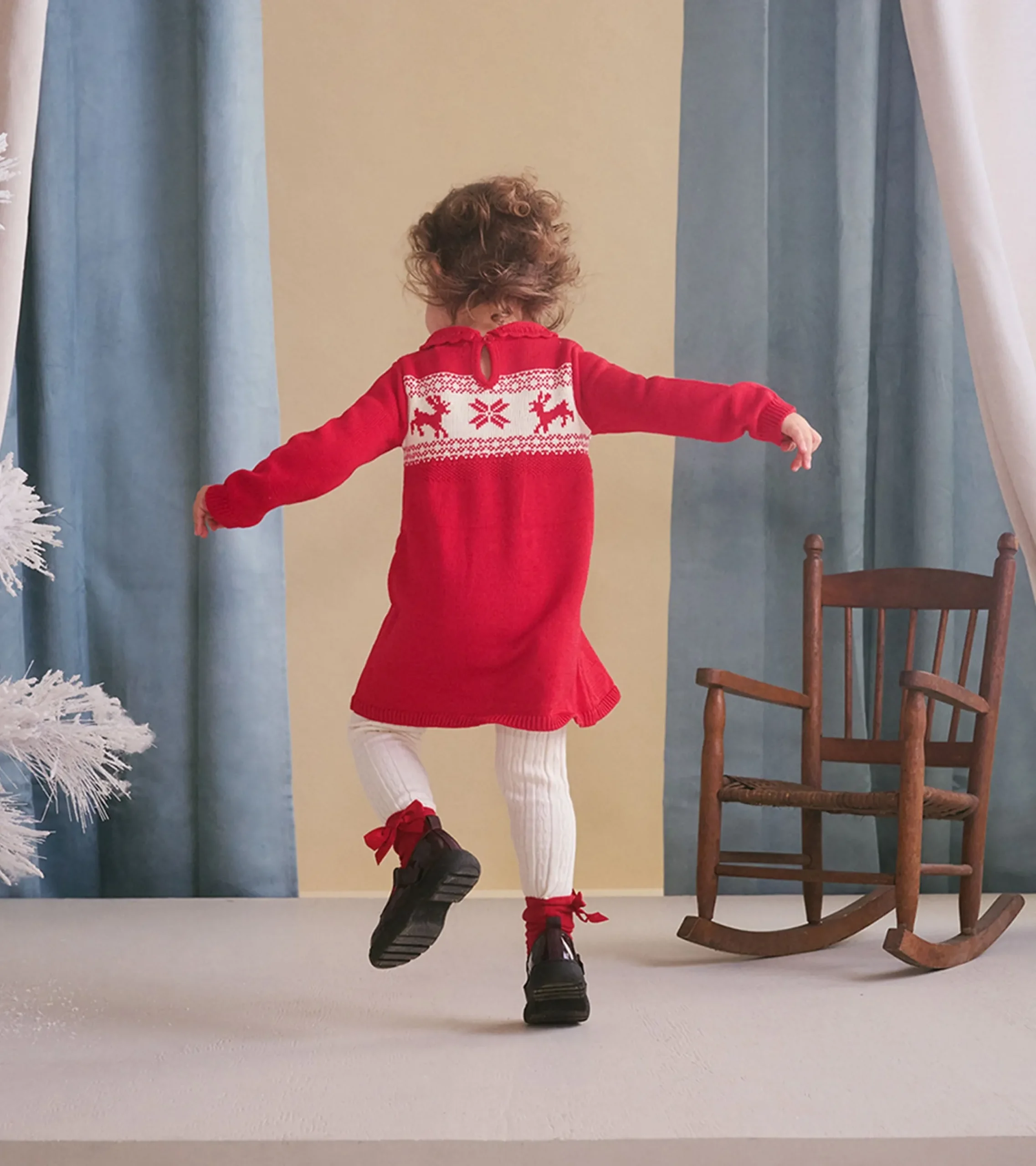 New Hatley Baby & Toddler Holiday Cable Knit Sweater Dress