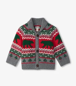 Discount Hatley Baby & Toddler Knit Bear Shawl Collar Cardigan
