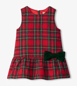 Online Hatley Baby & Toddler Red Plaid Pinafore Dress