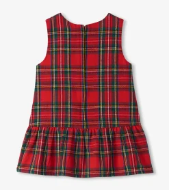 Online Hatley Baby & Toddler Red Plaid Pinafore Dress