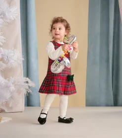 Online Hatley Baby & Toddler Red Plaid Pinafore Dress