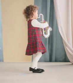 Online Hatley Baby & Toddler Red Plaid Pinafore Dress
