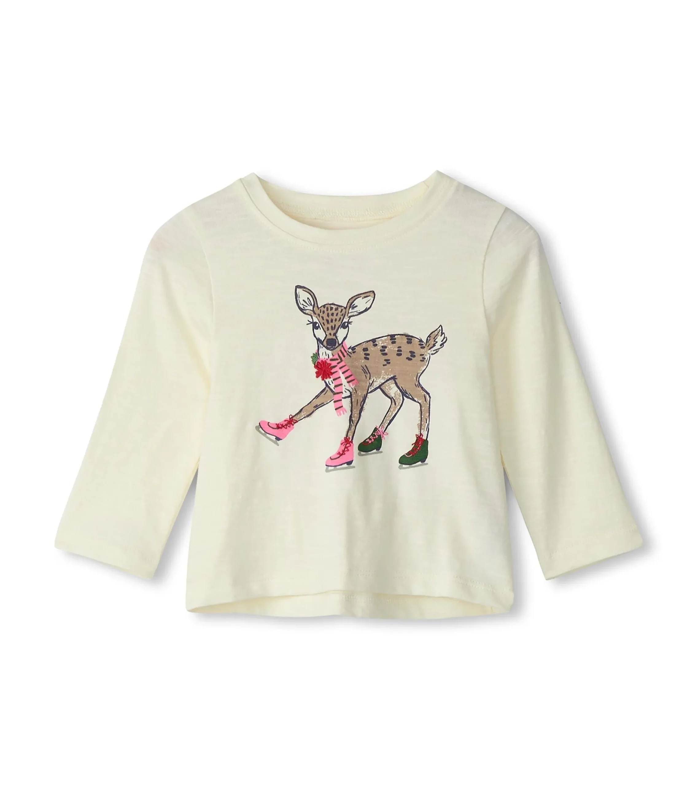 New Hatley Baby & Toddler Skating Deer Long Sleeve T-Shirt