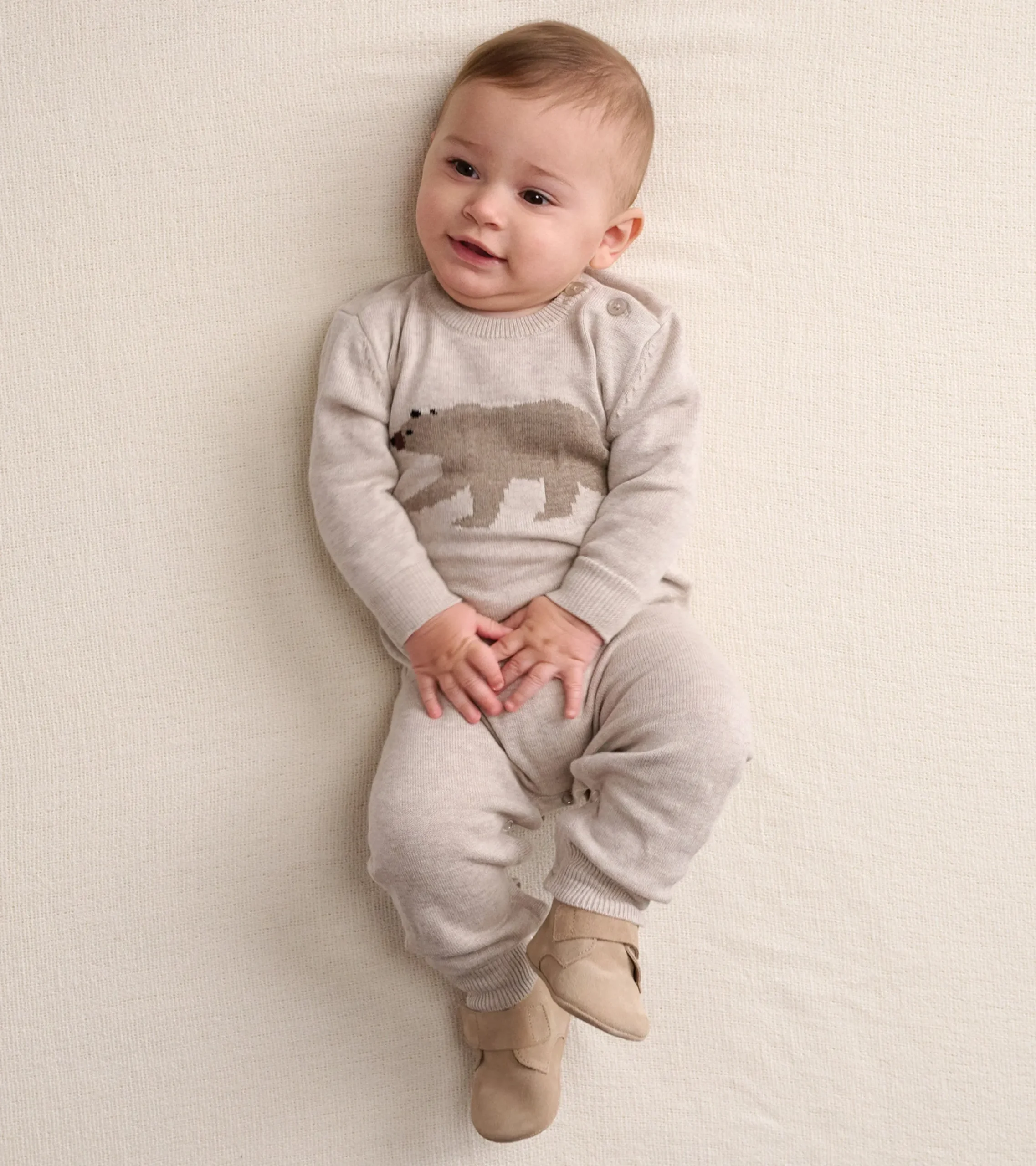 New Hatley Baby Bear Cub Sweater Onesie