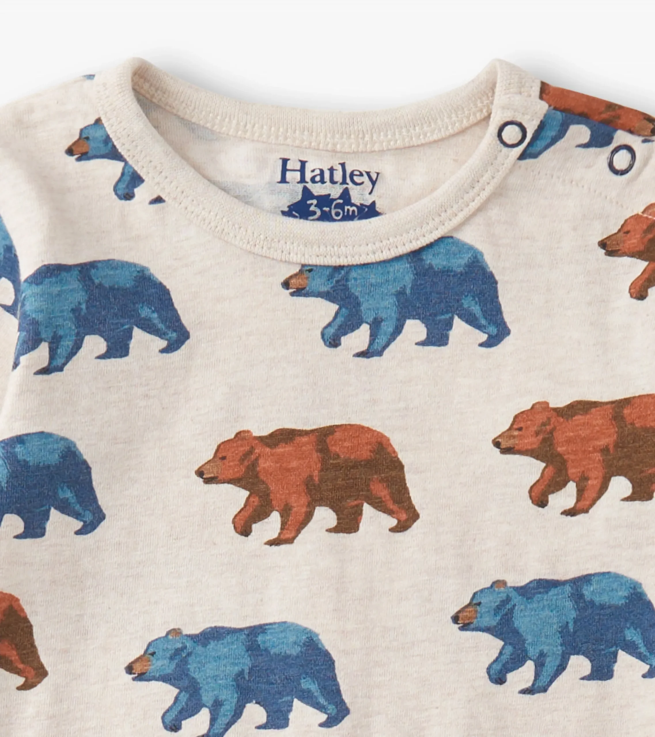 Best Hatley Baby Boys Bluestone Bears Long Sleeve Romper
