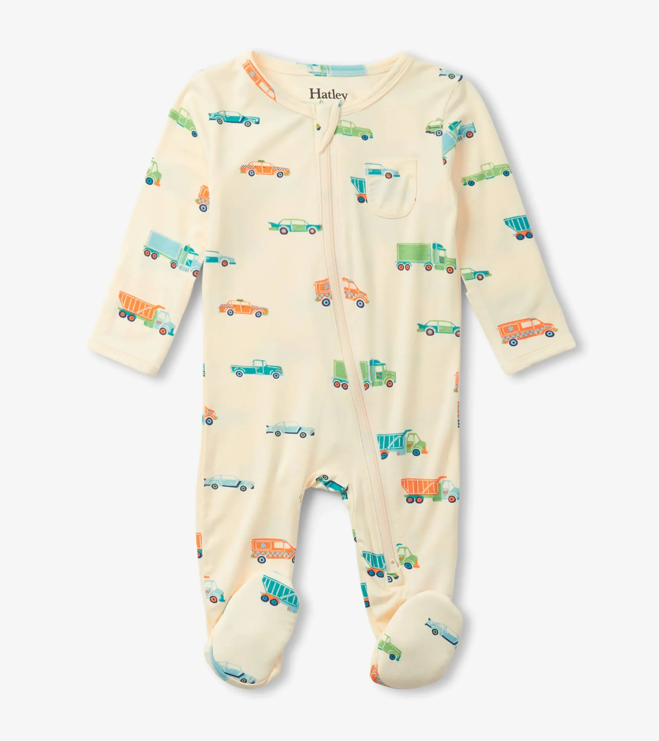 Clearance Hatley Baby Boys Dinky Cars Footed Sleeper