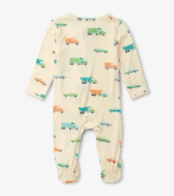 Clearance Hatley Baby Boys Dinky Cars Footed Sleeper